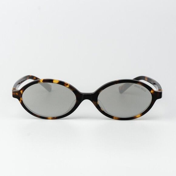 Miu Miu REGARD Women Sunglasses Havana Grey Mirror Silver MU04ZSF VAU07F REGARD main image 9